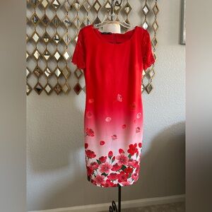 Beautiful Zara Red and White Dress
